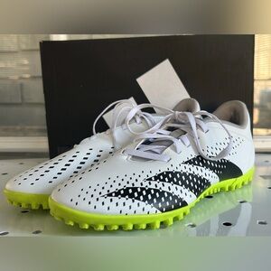 adidas Predator Accuracy.4 Turf (TF) Soccer Cleats Men’s s8 white/black/green